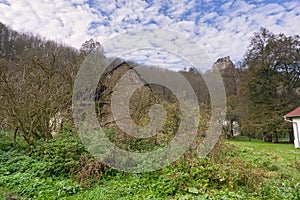 Meadow under ruins of Cabrad castle